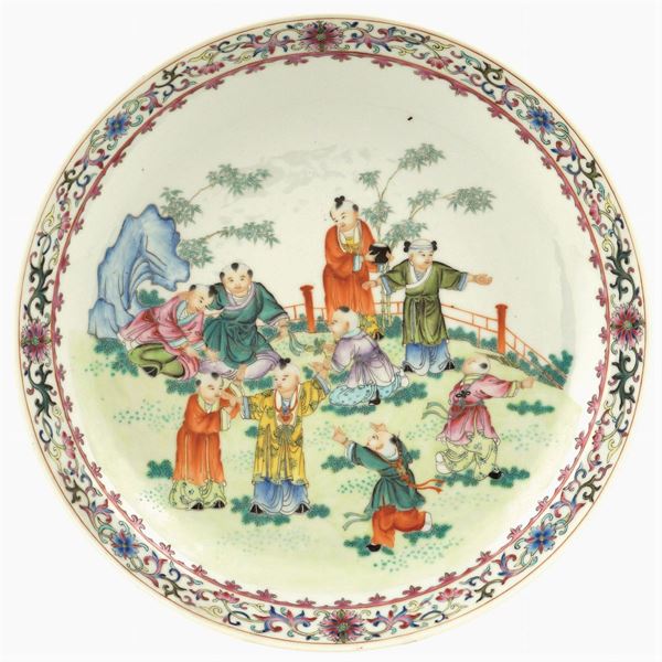 A Chinese porcelain plate
