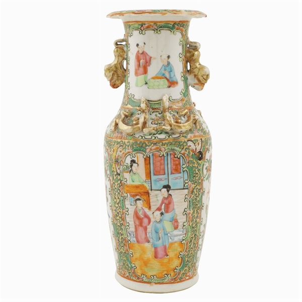 A Chinese porcelain baluster vase