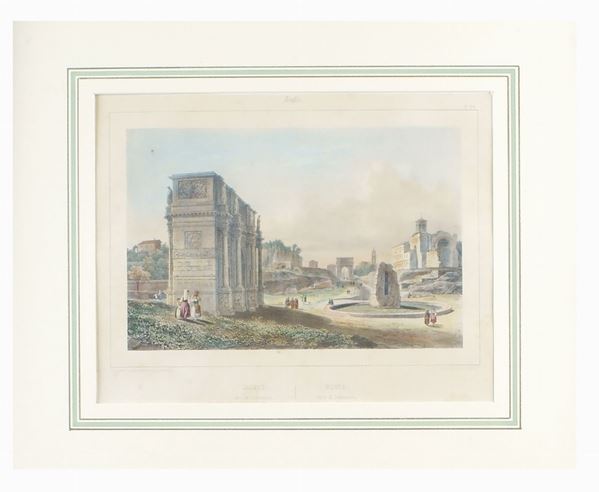 A framed print