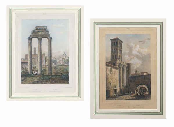 A lot of two prints (2)  (20th century)  - Auction Online Christmas Auction - Colasanti Casa d'Aste