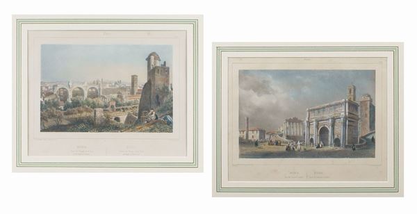 A lot of two prints (2)  (20th century)  - Auction Online Christmas Auction - Colasanti Casa d'Aste