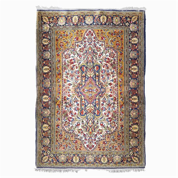 A Kum Kork rug  (Persia, 20th century)  - Auction Online auction with selected works of art from Unicef donations (lots 1 -193) - Colasanti Casa d'Aste
