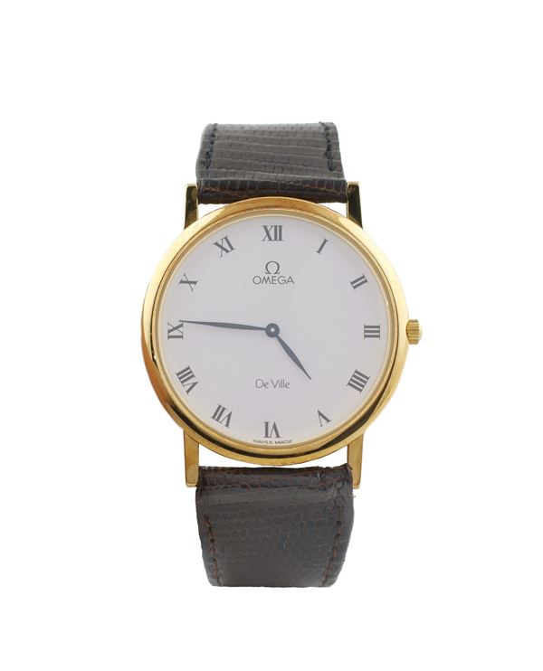 Omega De Ville 18K gold wristwatch  - Auction Fine jewels and watches, silver and coptic textile fragments - Colasanti Casa d'Aste
