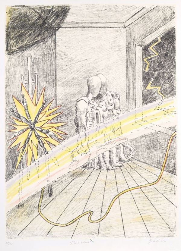 Giorgio de Chirico  (Volos 1888 - Roma 1978)  - Asta ARGENTI DA COLLEZIONE  - Colasanti Casa d'Aste