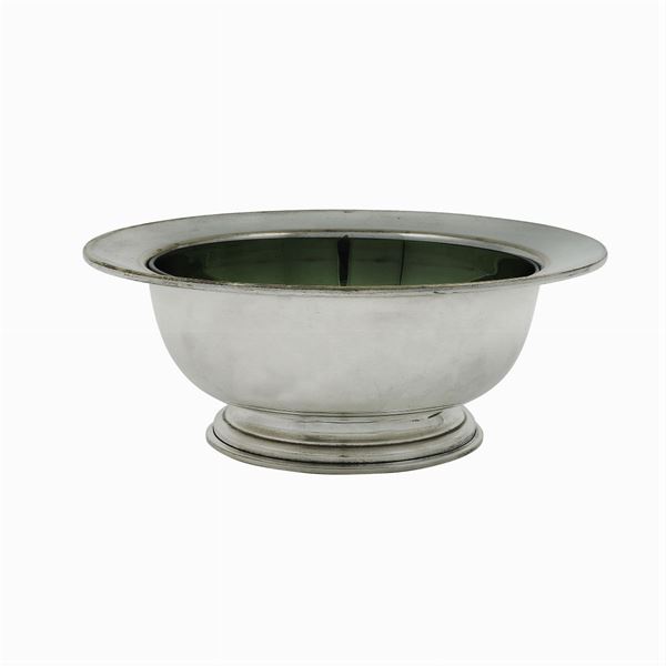 An Italian silver plate bowl