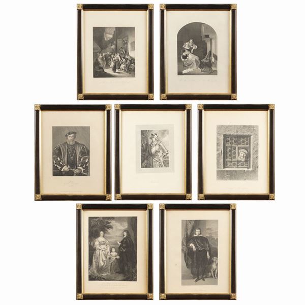 A lot of prints (7)  (late 19th century)  - Auction Online Christmas Auction - Colasanti Casa d'Aste