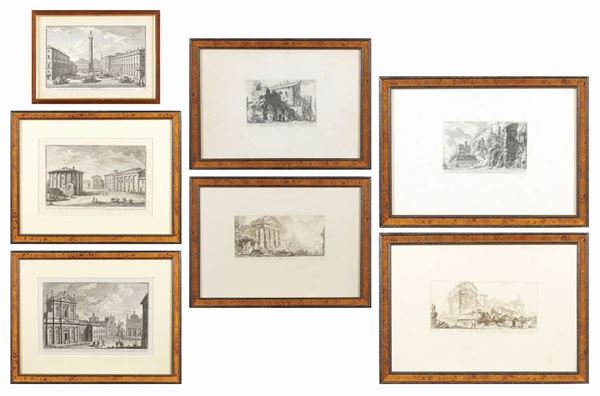 Giuseppe Vasi  (Corleone 1710 - Rome 1782)  - Auction Auction 34 - Colasanti Casa d'Aste
