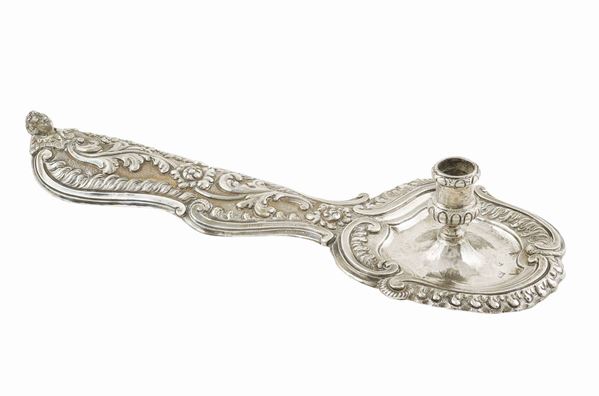 An important silver candlestick