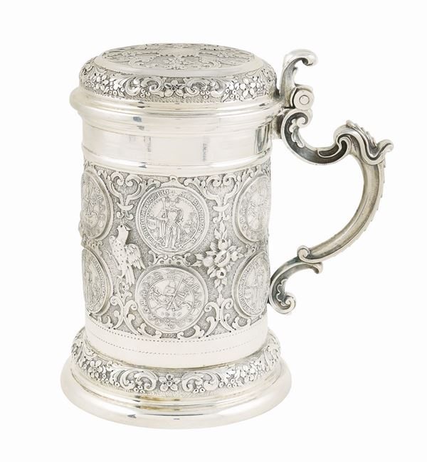 Tankard in argento 800