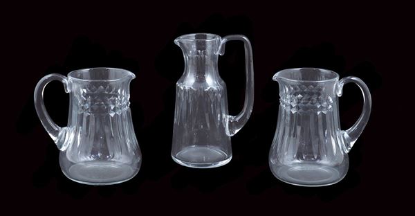 Three Baccarat crystal decanters