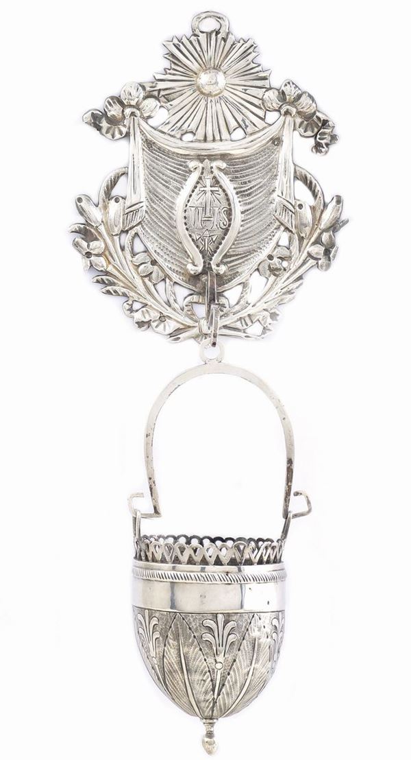 A silver stoup  (Rome, 19th century)  - Auction Auction 34 - Colasanti Casa d'Aste