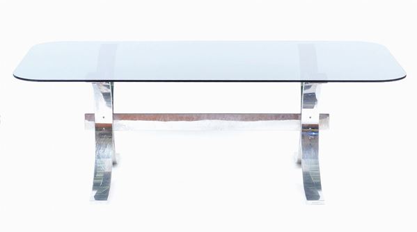 Tavolo scrivania, Dodo Industrial Design  (Italia, anni 60/70)  - Asta ARGENTI DA COLLEZIONE  - Colasanti Casa d'Aste