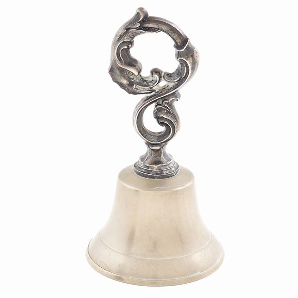Campanello in metallo argentato  (XX Sec.)  - Asta ASTA A TEMPO  - Colasanti Casa d'Aste