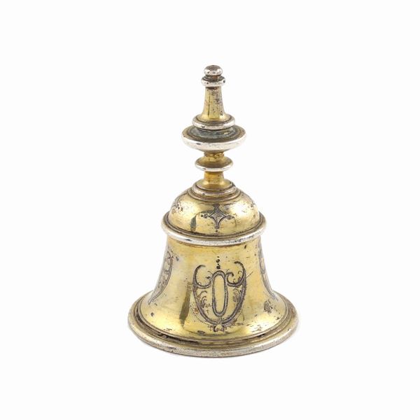 Campanello in argento dorato