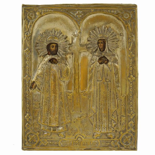 Icona raffigurante Costantino ed Elena