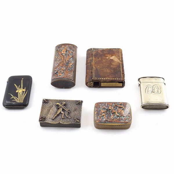 A lot of metal matchboxes (6)