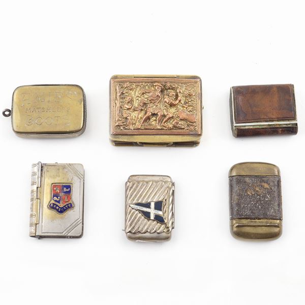 A lot of metal matchboxes (6)