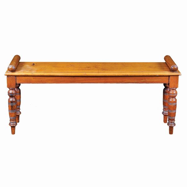 A mahogany bench