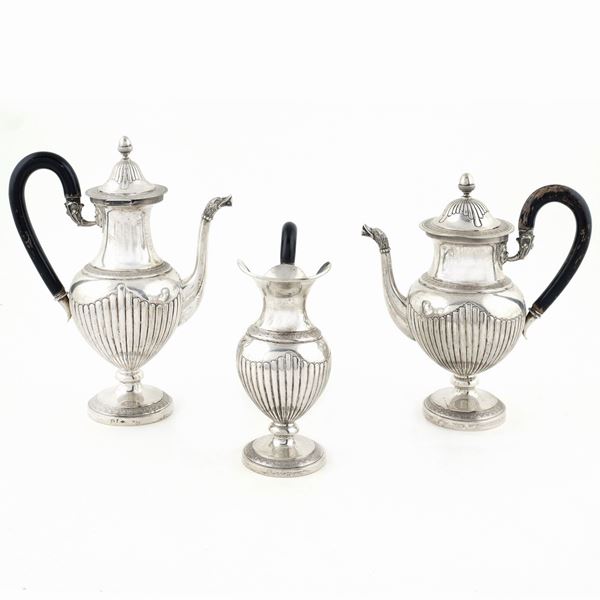 An 800 silver coffee and tea service