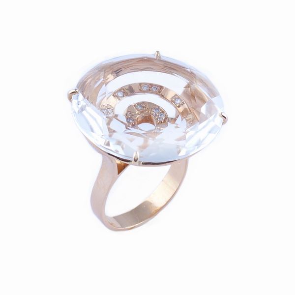 Anello a spirale in oro rosa 18kt