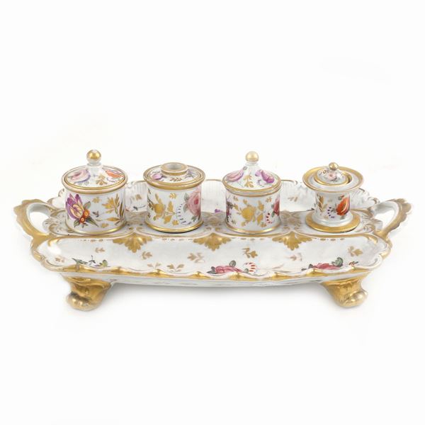 A porcelain inkwell  (France, late 19th century)  - Auction Online Christmas Auction - Colasanti Casa d'Aste