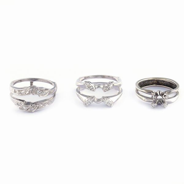 Three american wedding ring
