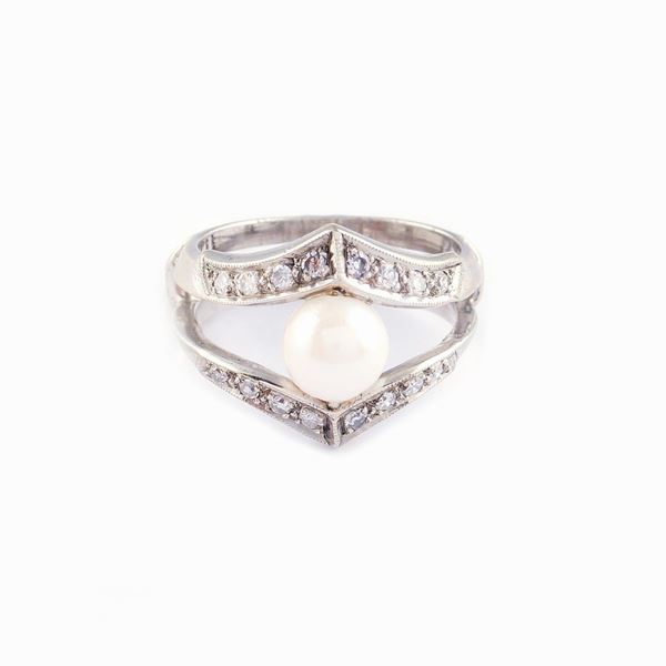 A 14kt gold american wedding ring  (1950/60s)  - Auction Online Christmas Auction - Colasanti Casa d'Aste