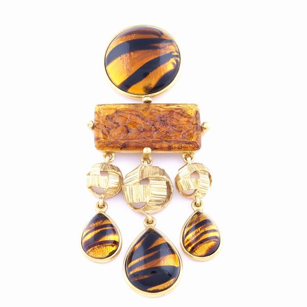 An Yves Saint Laurent vintage bijou brooch