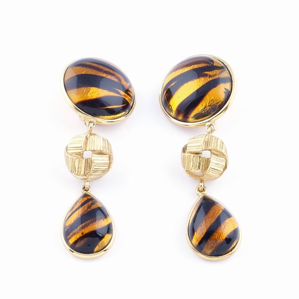 An Yves Saint Laurent vintage bijou earrings