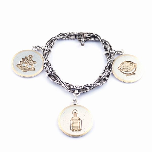 Hermes, bracciale vintage in argento