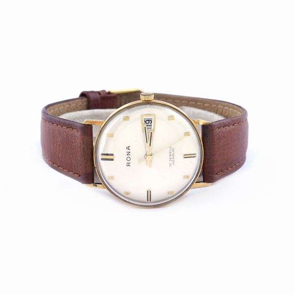 Rona, orologio da polso in oro giallo 18kt  (anni 50/60)  - Asta ASTA A TEMPO  - Colasanti Casa d'Aste