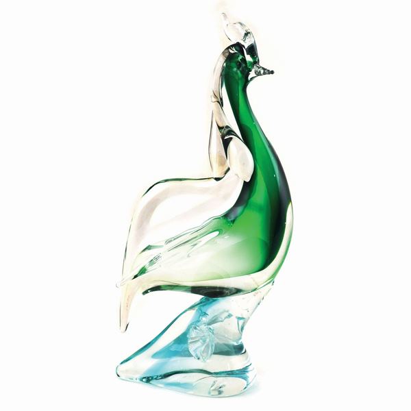 A Sommerso glass sculpture