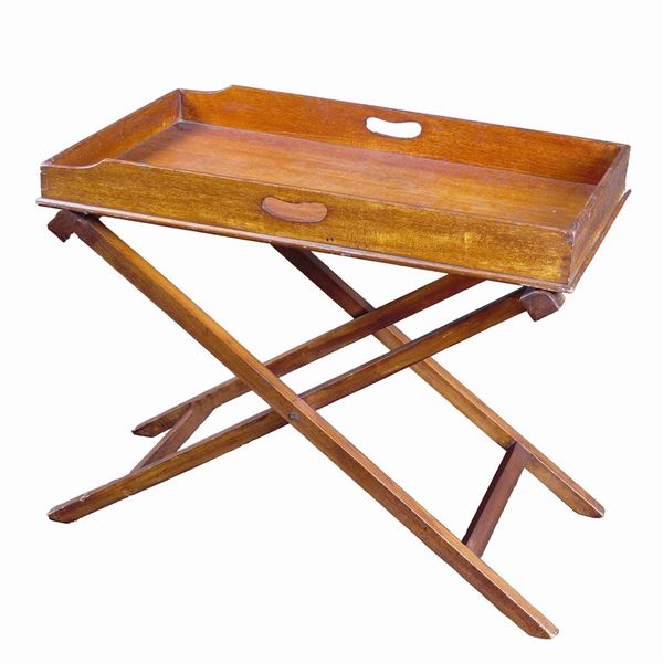 A mohagany tray with easel  (Great Britain, 20th century)  - Auction Online Christmas Auction - Colasanti Casa d'Aste