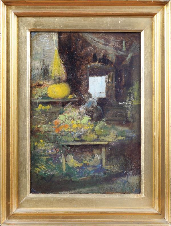 Pittore napoletano  (XX Sec.)  - Asta ARGENTI DA COLLEZIONE  - Colasanti Casa d'Aste