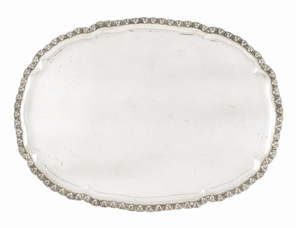 Vassoio in argento 800  (Italia, bollo Fascio, anni 30-40)  - Asta ARGENTI DA COLLEZIONE  - Colasanti Casa d'Aste