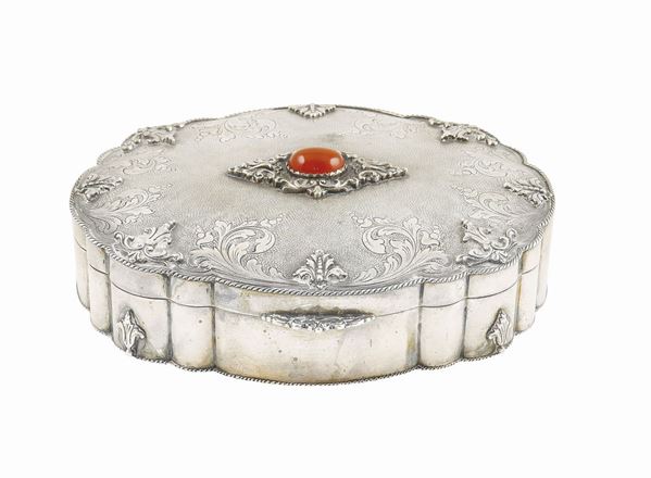 Cofanetto portagioie in argento 800