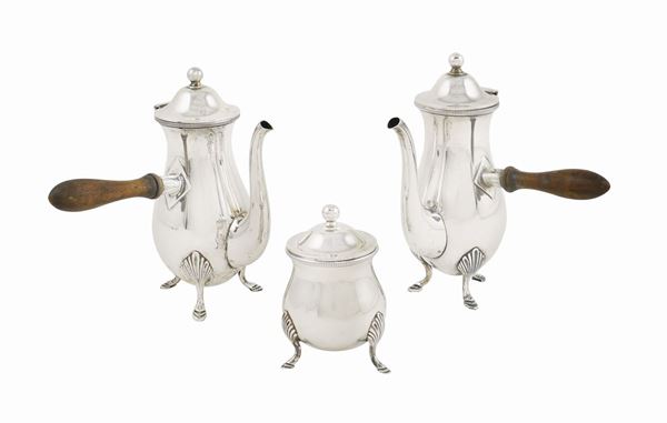Servizio da caffè in argento 925  (Italia, XX Sec.)  - Asta ARGENTI DA COLLEZIONE  - Colasanti Casa d'Aste