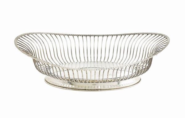 Cesto per il pane in argento 800