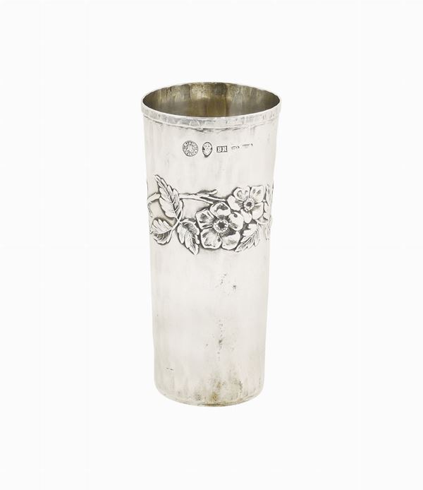 Bicchiere portapenne in argento 925