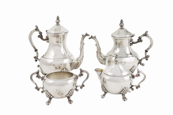 A silverplate tea and coffee set  (USA, 20th century)  - Auction Auction 34 - Colasanti Casa d'Aste