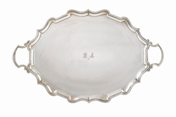 Vassoio in metallo argentato