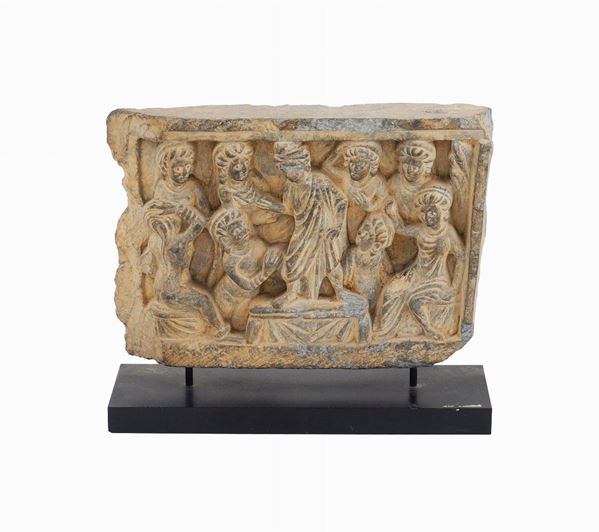 Bassorilievo in scisto  (XVIII Sec.)  - Asta ARGENTI DA COLLEZIONE  - Colasanti Casa d'Aste