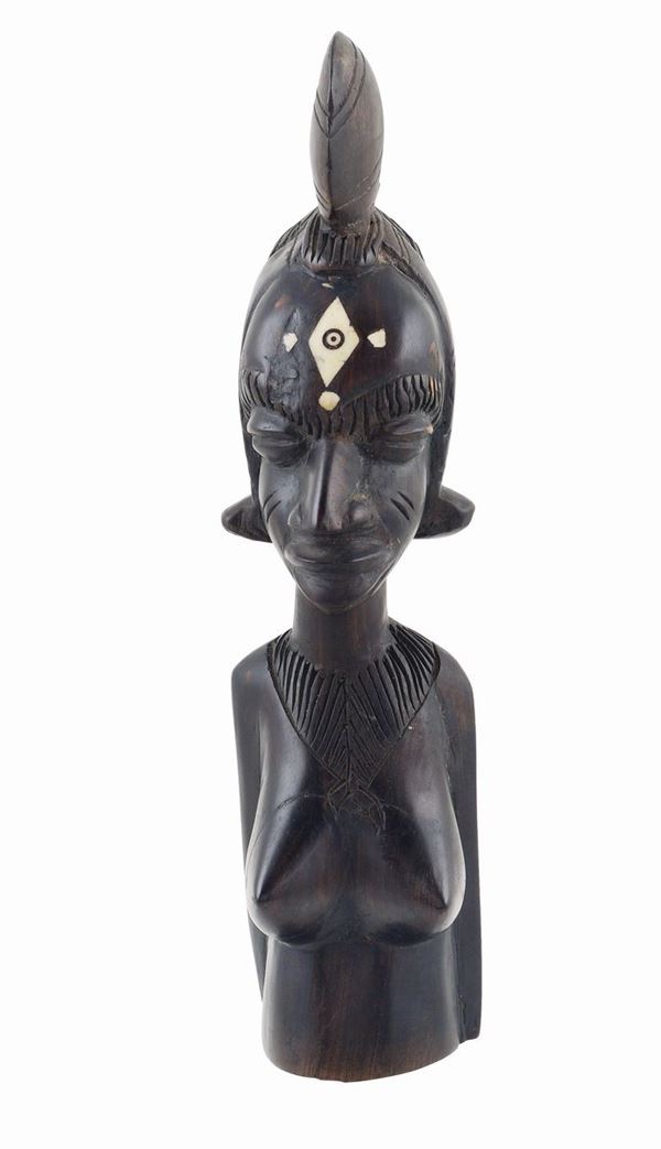 A wood tribal sculpture