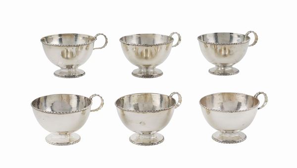 Twelve 800 silver cups  (Padova, 20th century)  - Auction Auction 34 - Colasanti Casa d'Aste