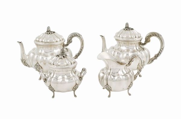 An 800 silver coffee and tea set