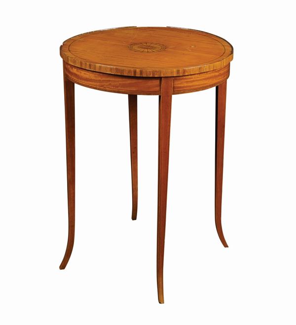 Gueridon in satinwood