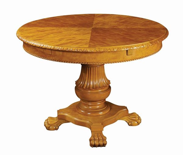 A birch table  - Auction Auction 34 - Colasanti Casa d'Aste