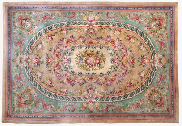 An Aubusson style carpet