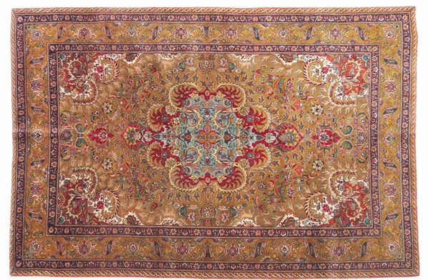 Tappeto Tabriz  (Iran, vecchia manifattura)  - Asta ARGENTI DA COLLEZIONE  - Colasanti Casa d'Aste