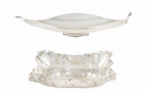 An 800 silver lot (2)  (Italy, 20th century)  - Auction Auction 34 - Colasanti Casa d'Aste